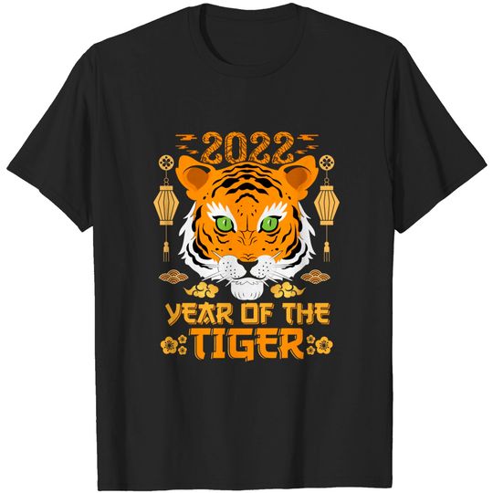 Happy Lunar New Year 2022 Shirt Cute Chinese New year Tiger T-Shirt