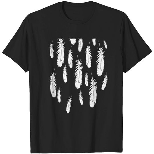 Feather Feather Jewelry - Falling Feathers T Shirt