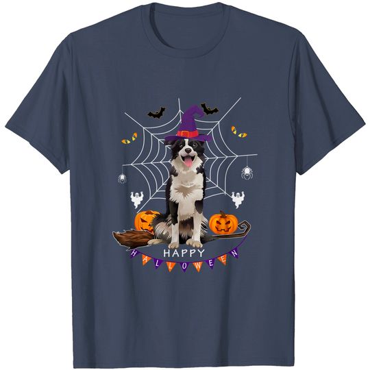 Border Witch Pumpkin Halloween T-Shirt