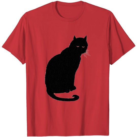 Black Cat Day Bored Sassy Sad Mood Melancholy T Shirt