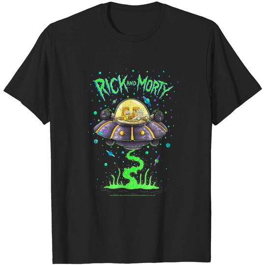 Rick and Morty Drunk Rick Ship T-Shirt