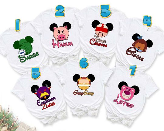 Custom Toy Story Characters With Mickey Funny Disney Toy Story Disney Vacation Disney Toy Story Family Tshirt