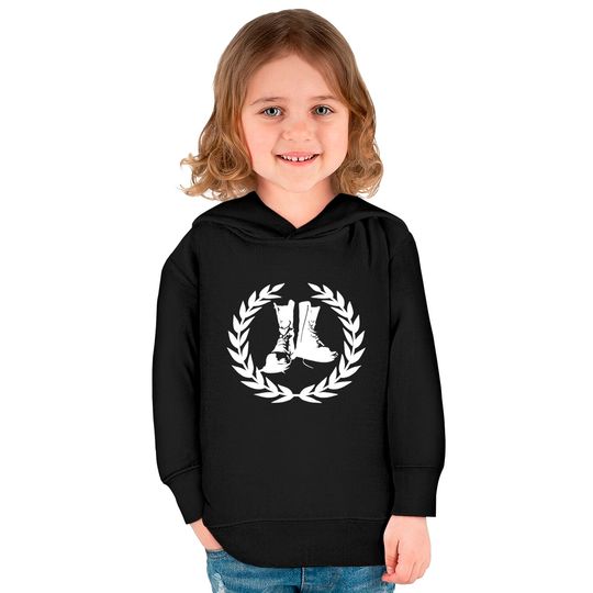 Skinheads Oi Boots laurel wreath Kids Pullover Hoodies Kids Pullover Hoodies