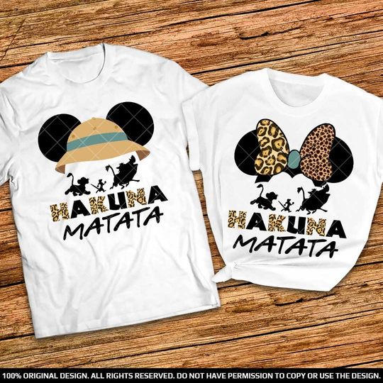 Custom Disney 2023 Disney Hakuna Matata Family Trip T Shirt
