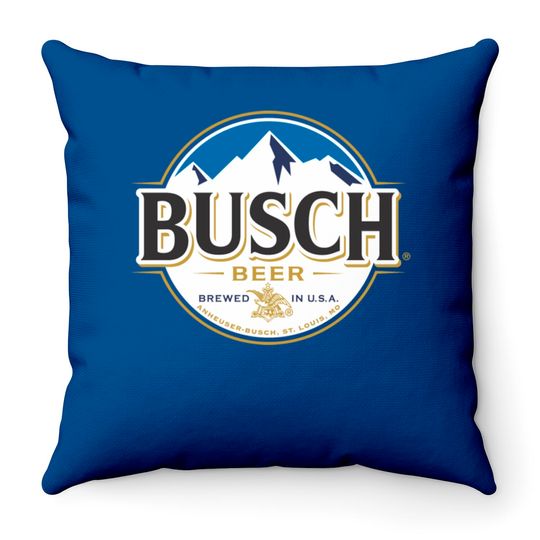 Busch Light Throw Pillows