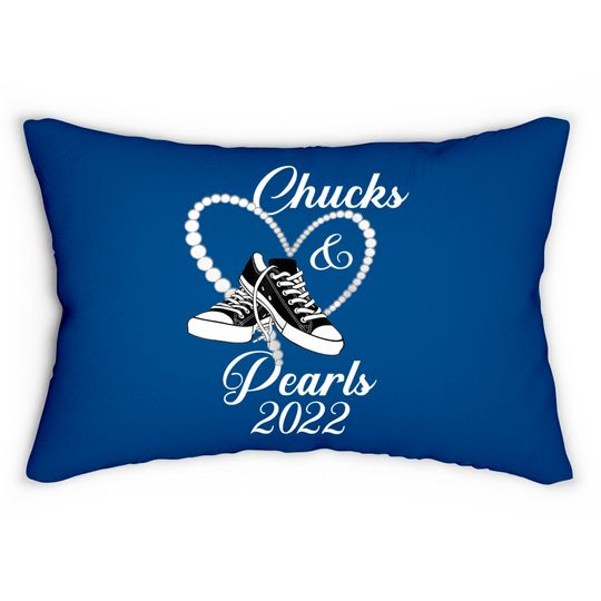 Chucks and Pearls Black 2022 Funny Lumbar Pillows