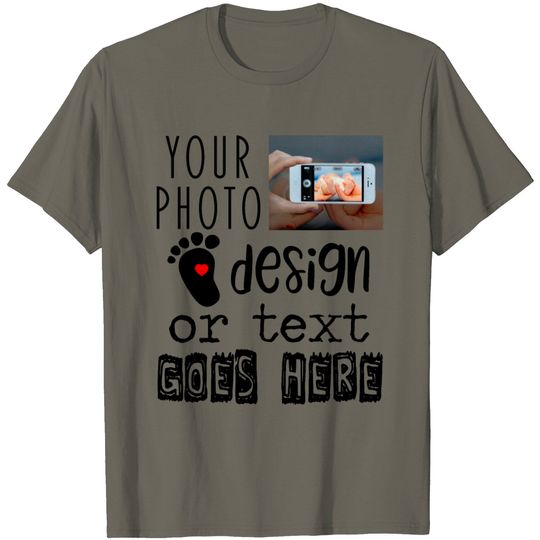 Create Custom Personalized Unique Photo Text Gift T Shirt