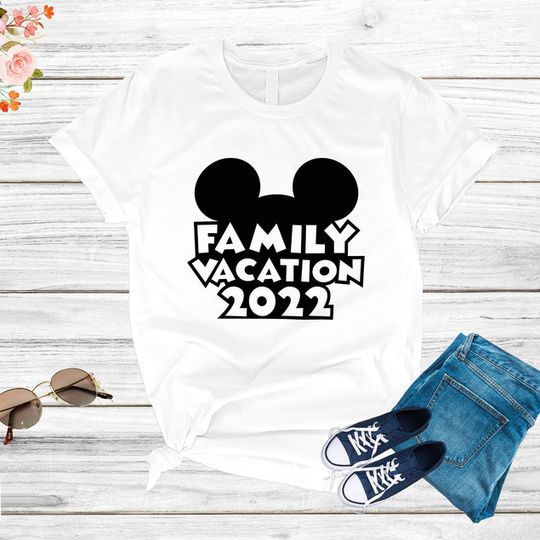 Family Vacation 2022 Disney Mickey Minnie Matching T Shirt