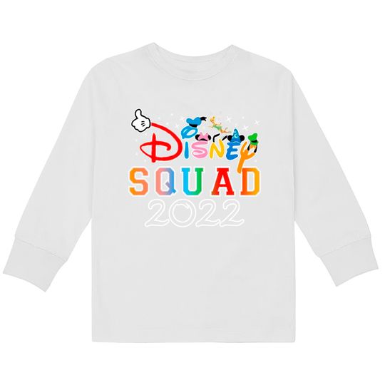 Disney Squad Shirt, Disney Family  Kids Long Sleeve T-Shirts