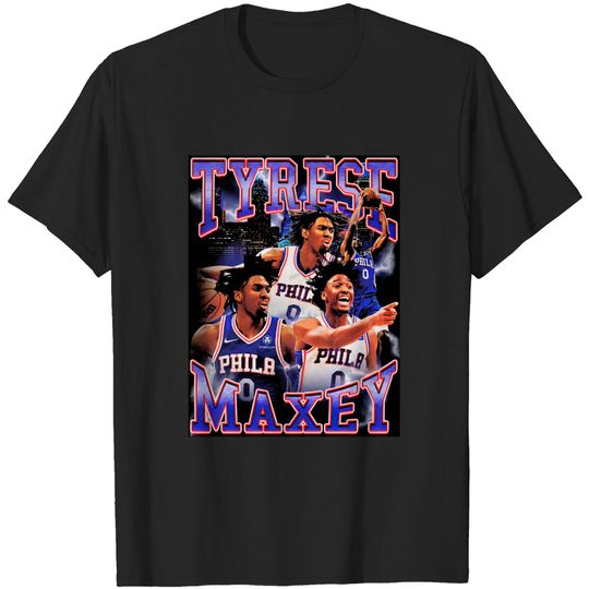 Tyrese Maxey Philadelphia 76ers 90s Style Vintage Shirt