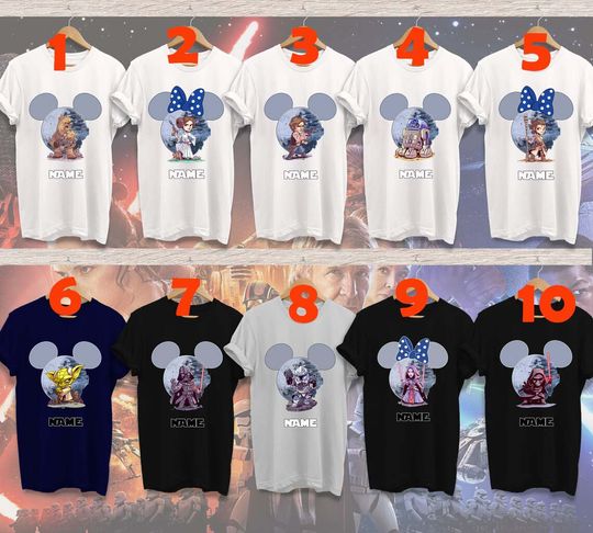 Personalized 2022 Disney Vacation Star Wars Family Matching T Shirt