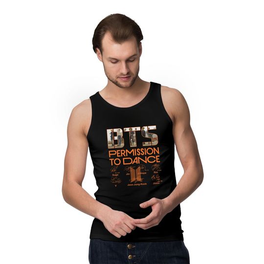 BT Permission To Dance Signatures Shirt Tank Tops Long Sleeve Sweatshirt Hoodie Customize