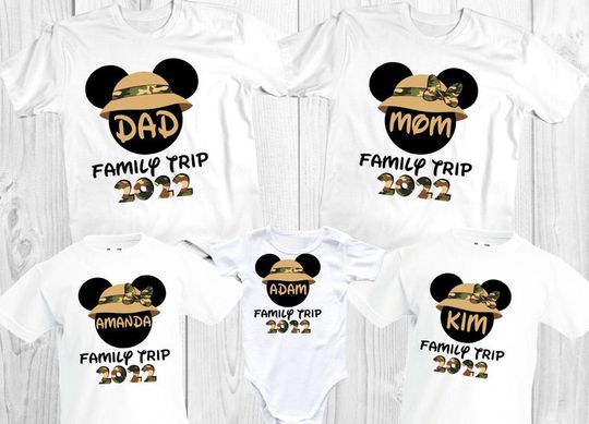 Disney Family trip Animal Kingdom Theme Parks Safari 2022 Shirt