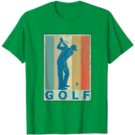 Retro Vintage Style Golf Player Golfer Sports Game T Shirt