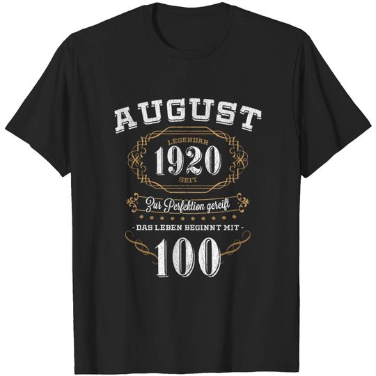 100 Birthday Ripened To Perfection Gift T Shirt