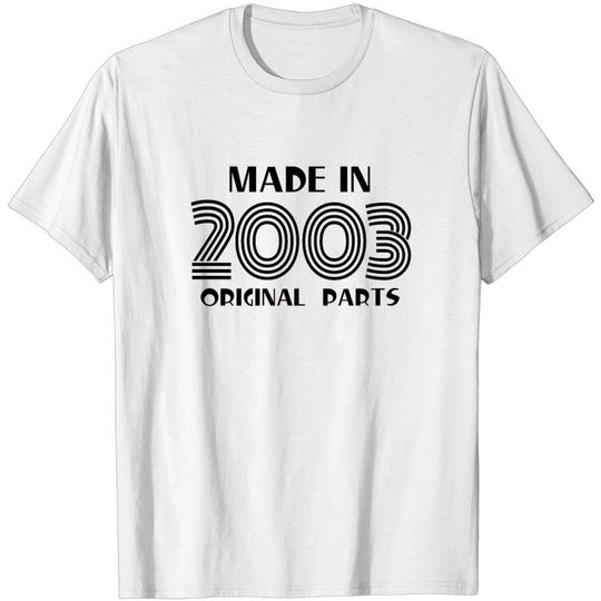 Made In 2003 18th Birthday Retro T Shirt