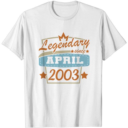 April 2003 18th Birthday Of Full Age German T Shirt