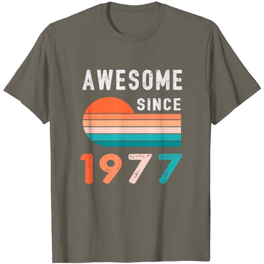 1977 Birthday Retro Vintage Gift T Shirt