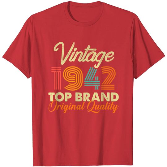Vintage 1942 80th Birthday T Shirt