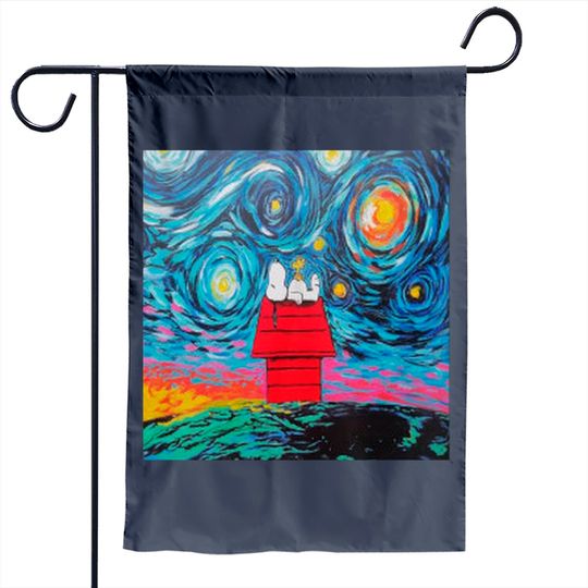 Snoopy and Woodstock Garden Flags