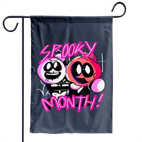 Spooky Month Fridays Games Night Funkin It's A Spooky Month Garden Flag