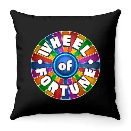 Wheel Of Fortune Logo Throw Pillow Throw Pillows