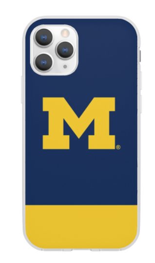 Phone Case Compatible with iPhone - University of Michigan Logo Design