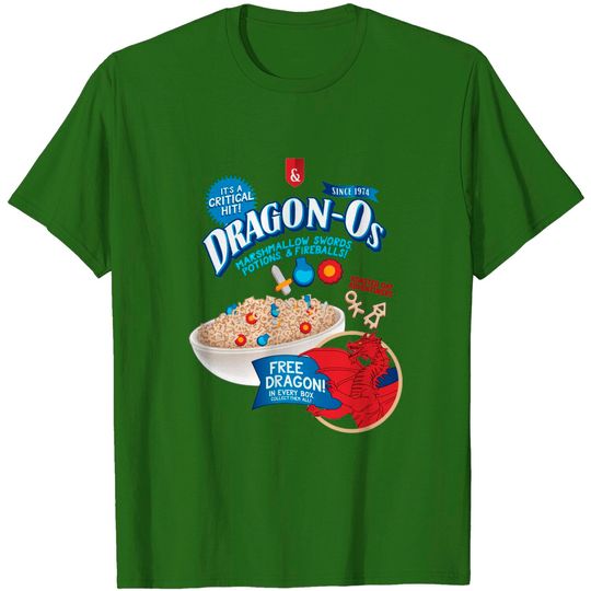 Dragon-Os Cereal Dungeons and Dragons Cereal - Dungeons And Dragons - T-Shirt