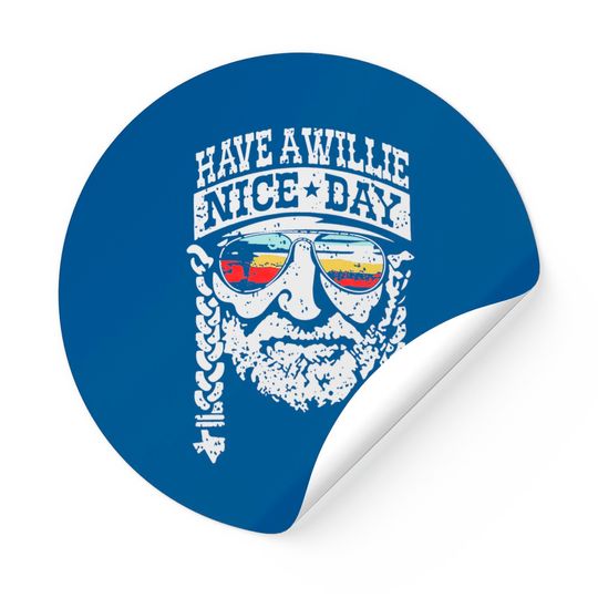 Women I Willie Love The Usa & Have A Willie Nice Day Short Sleeve Sticker Tops