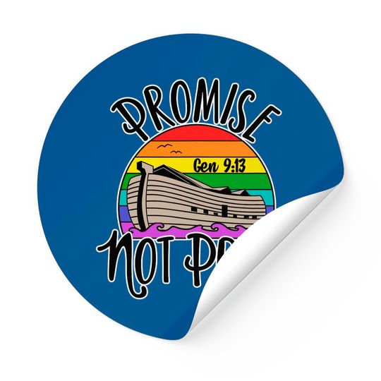 Noah's Ark Genesis 9:13 Rainbow God's Promise Not Pride Sticker