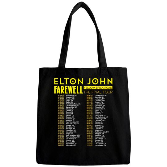 Elton John Farewell Tour 2022 Bags