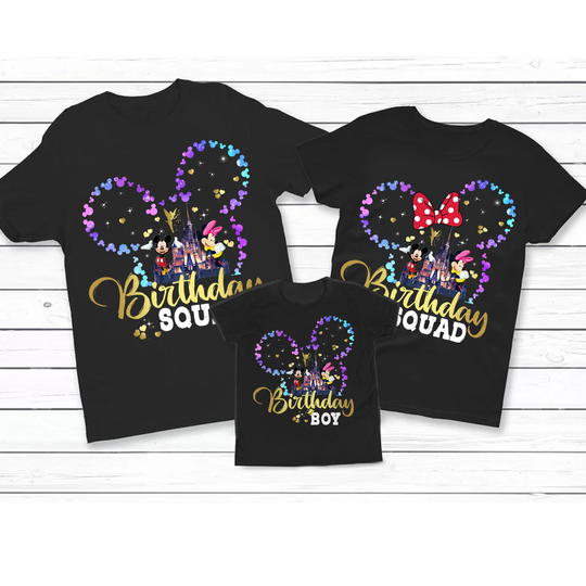 Disney Birthday Squad Birthday Disney World Shirt
