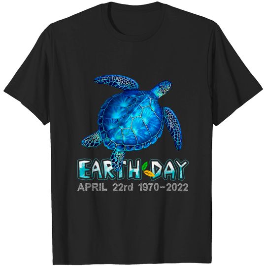 Turtle Earth Day April 22nd 1970 2022 Nature Protection T-Shirt