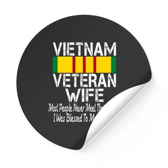 Vietnam Veteran Wife Sticker Gift