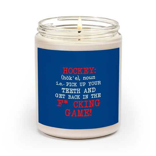 Hockey Funny Definition Scented Candles