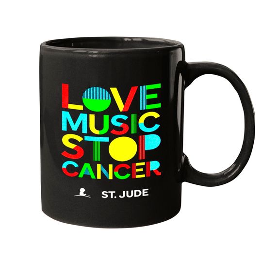 St Jude music shirt, 2022 Love Music Stop Cancer Mugs