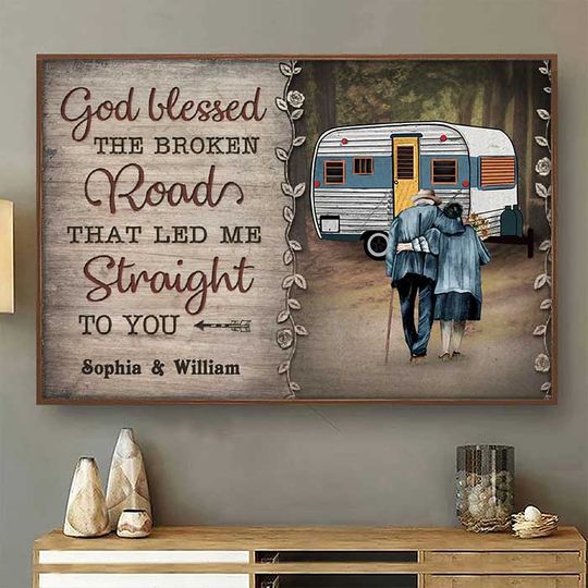 The Road That Led Me Straight To You - Personalized Horizontal Poster