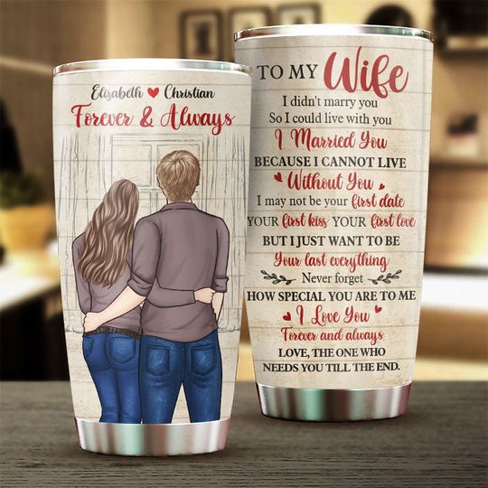 Husband To Wife - I Cannot Live Without You - Gift For Couples, Husband Wife, Personalized Tumbler