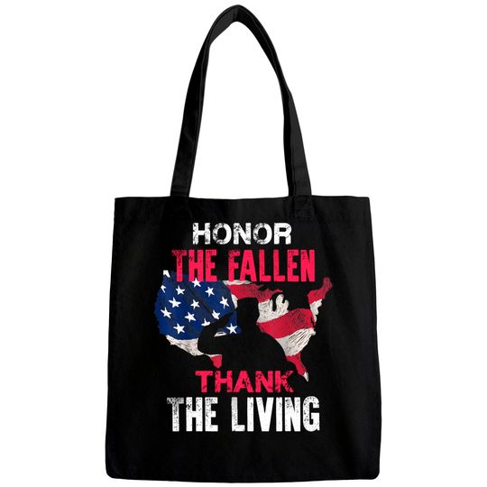 Honor the Fallen Veteran Themed Military Support Bags