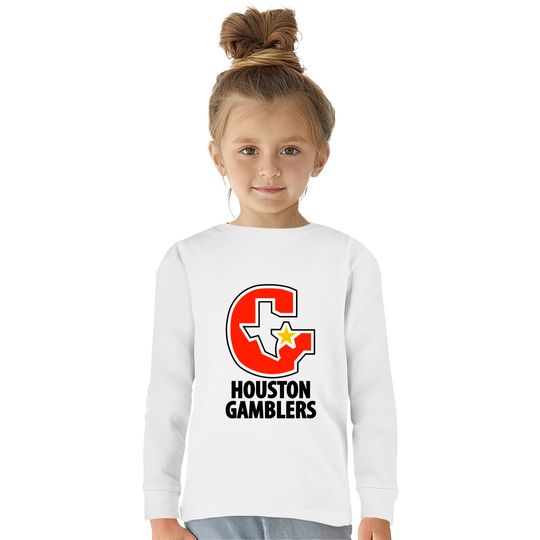 DEFUNCT - HOUSTON GAMBLERS - Houston -  Kids Long Sleeve T-Shirts
