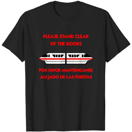 Please Stand Clear of the Door: Red - Disney - T-Shirt