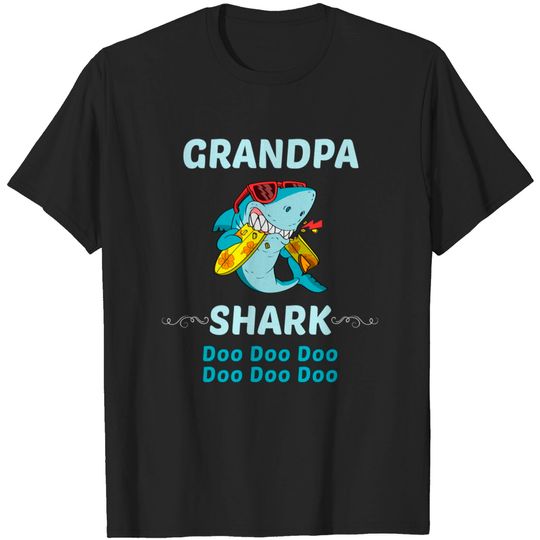 Family Shark 1 GRANDPA - Grandpa - T-Shirt