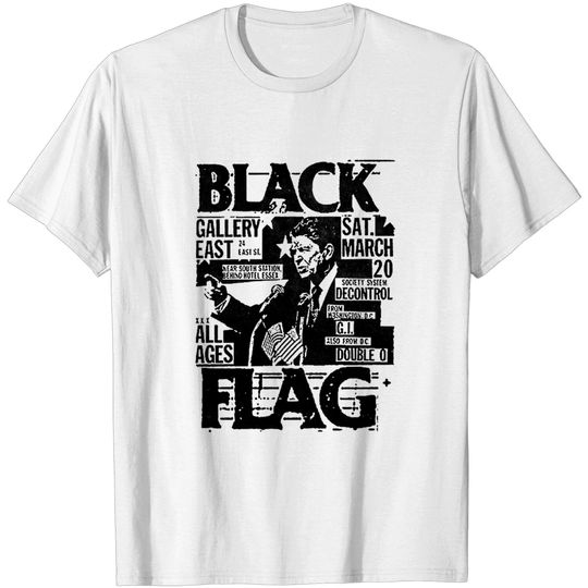 bootleg black flag original punk art - Black Flag - T-Shirt