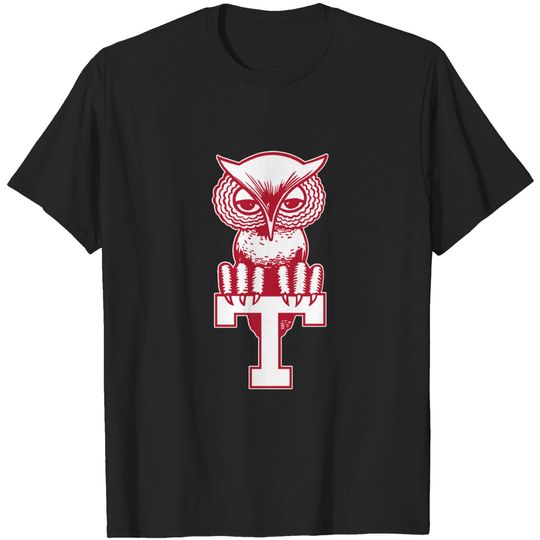 Vintage Temple Owls Mascot - Temple - T-Shirt