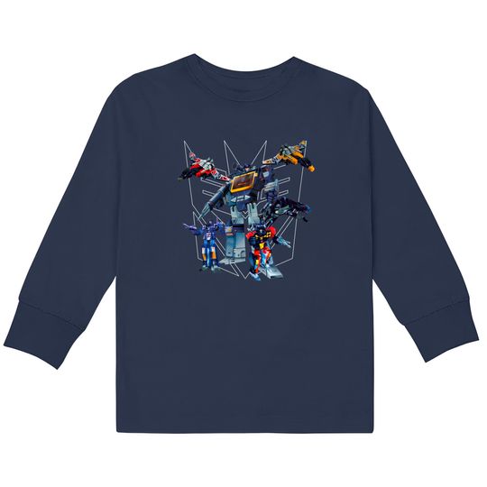 Masterpiece Soundwave and Cassettes - Transformers Soundwave -  Kids Long Sleeve T-Shirts