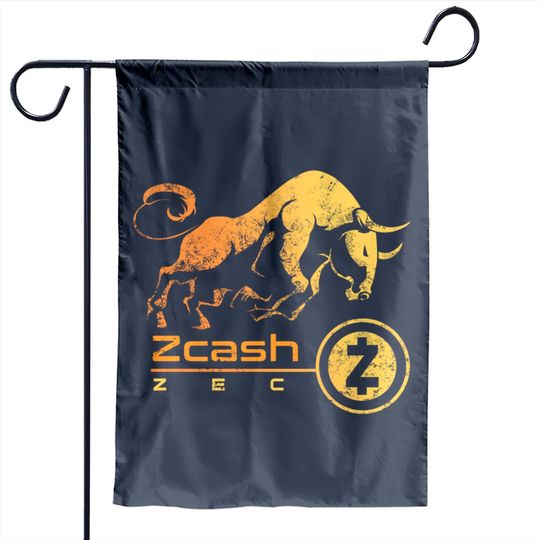 Zcash Crypto BULLRUN HODL ZEC to the Moon! Millionaire Token Garden Flags