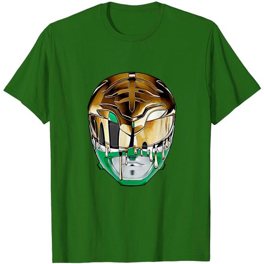 Green to White - Mighty Morphin Power Rangers - T-Shirt