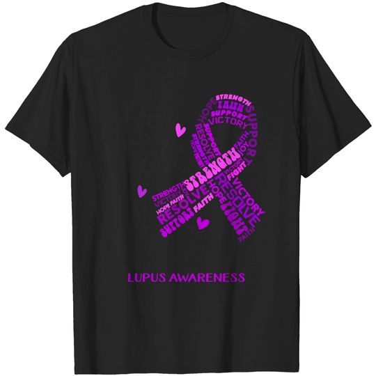 Lupus Awareness Lupus Awareness Her Fight is our Fight 2 T-Shirts