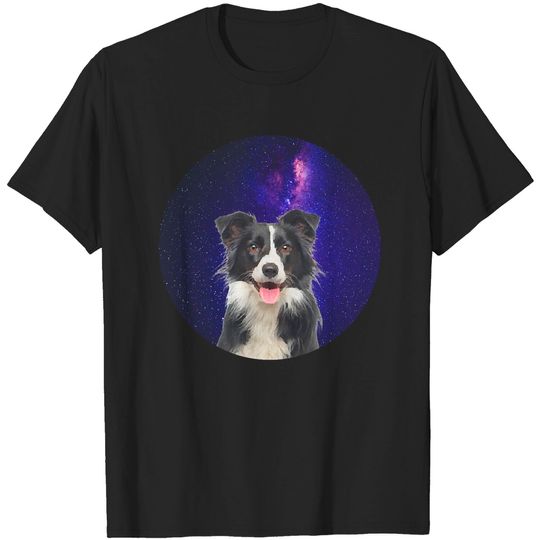 Border Colliefunny border collie lover face dog galaxy T-Shirts