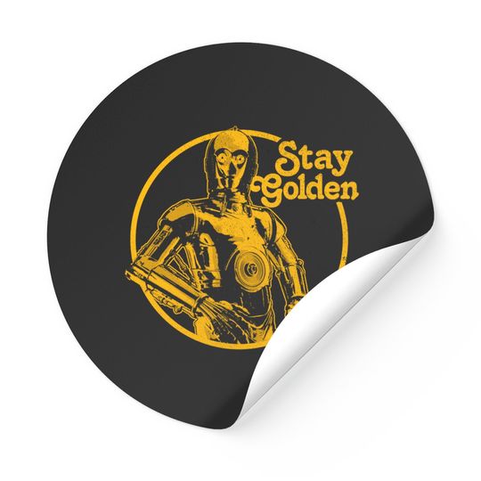 NEW C 3PO Stay Golden Stickers